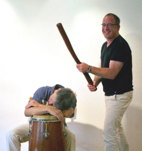 Trommellehrer Rainer Redeker und Jürgen Fischer
